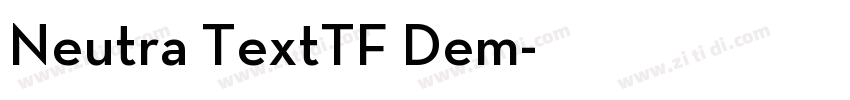 Neutra TextTF Dem字体转换